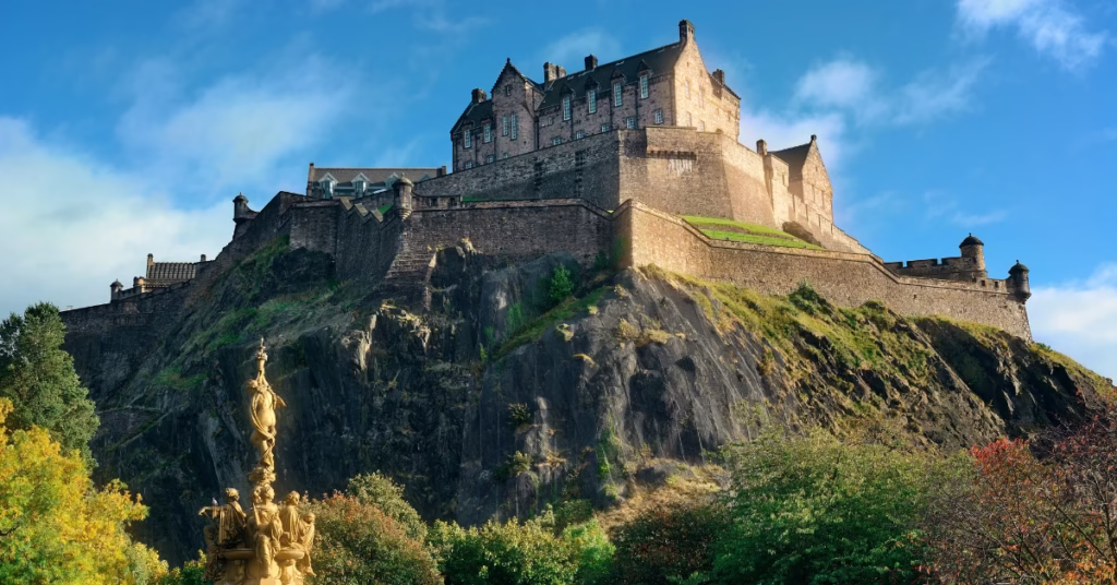 Iconic UK landmarks including London Eye and Edinburgh Castle for first-time travelers