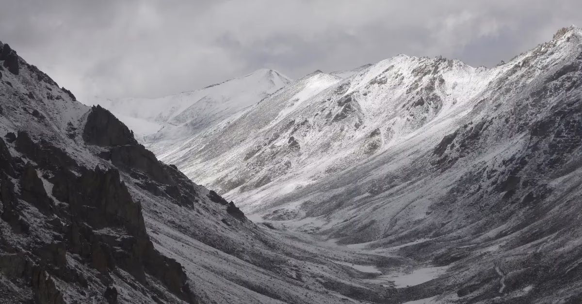 Leh town in Ladakh surrounded by the Himalayas