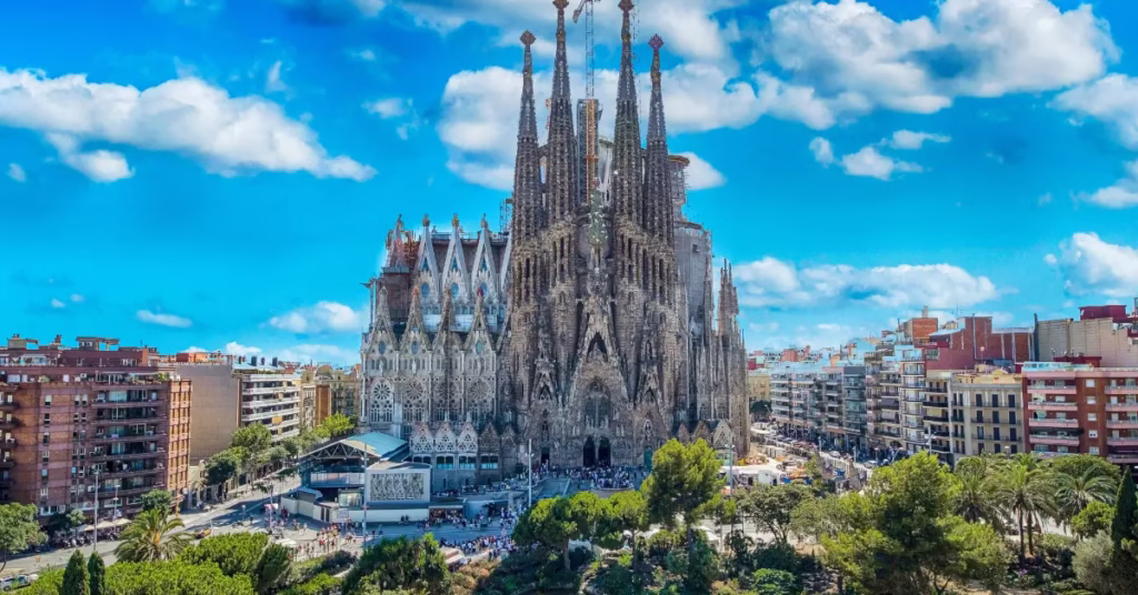 Sagrada Familia in Barcelona, top destination in Spain travel guide.
