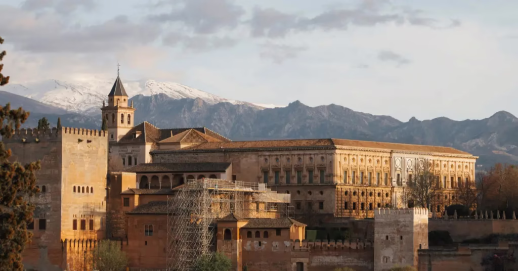Alhambra in Granada, historical site in Spain travel guide.