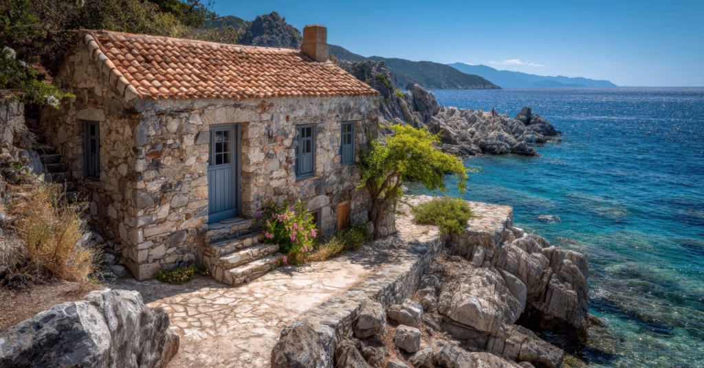 Frigiliana white village overlooking sea – hidden gems of Spain